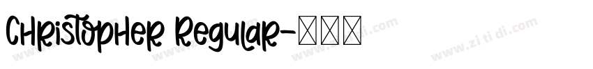 Christopher Regular字体转换